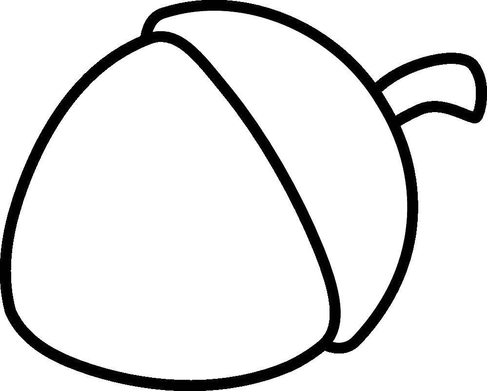 Coloring Acorn. Category The food. Tags:  the food.