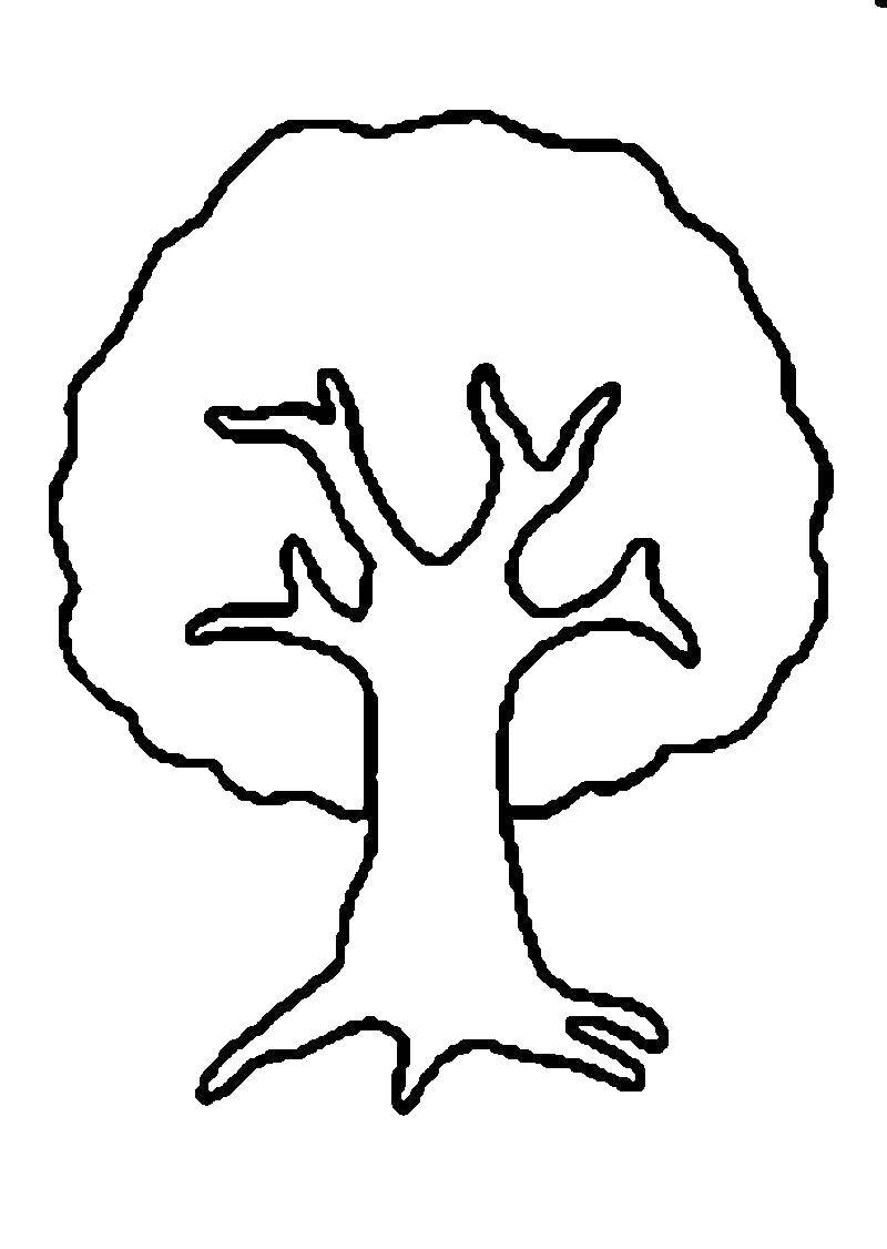 Раскраски Дерево для детей 3 4 лет (39 шт.) - скачать или распечатать бесплатно #