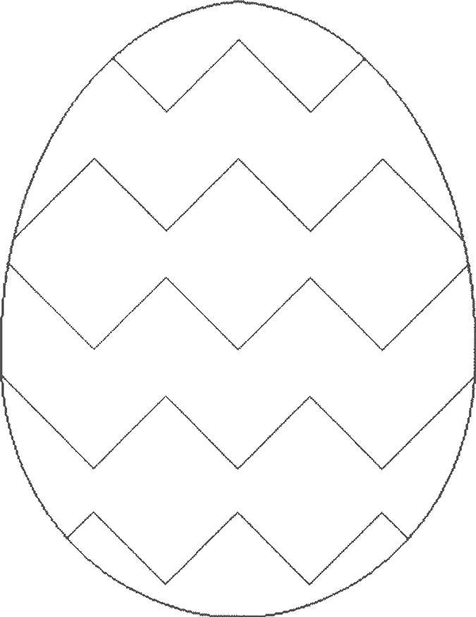 Название: Раскраска Геометрические узоры на яичке. Категория: Узоры для раскрашивания яиц. Теги: Пасха, яйца, узоры.