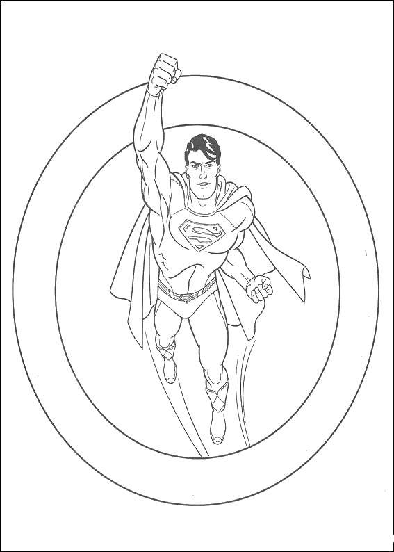 Coloring Super hero. Category Comics. Tags:  Comics, Superman.