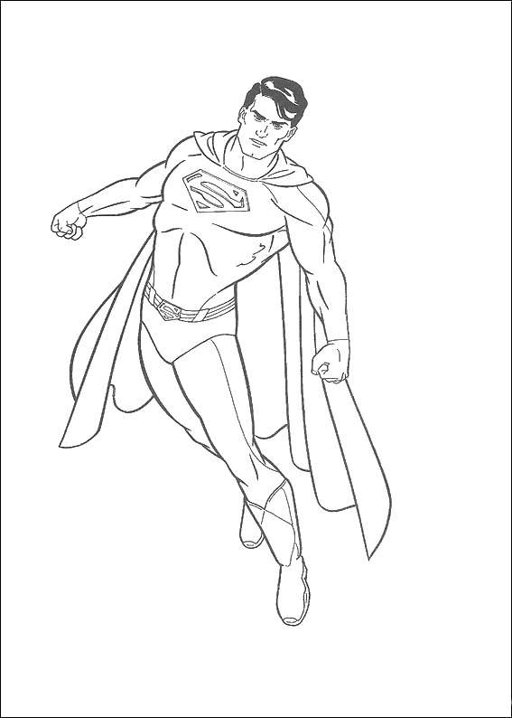 Coloring Superman.. Category Comics. Tags:  Comics, Superman.
