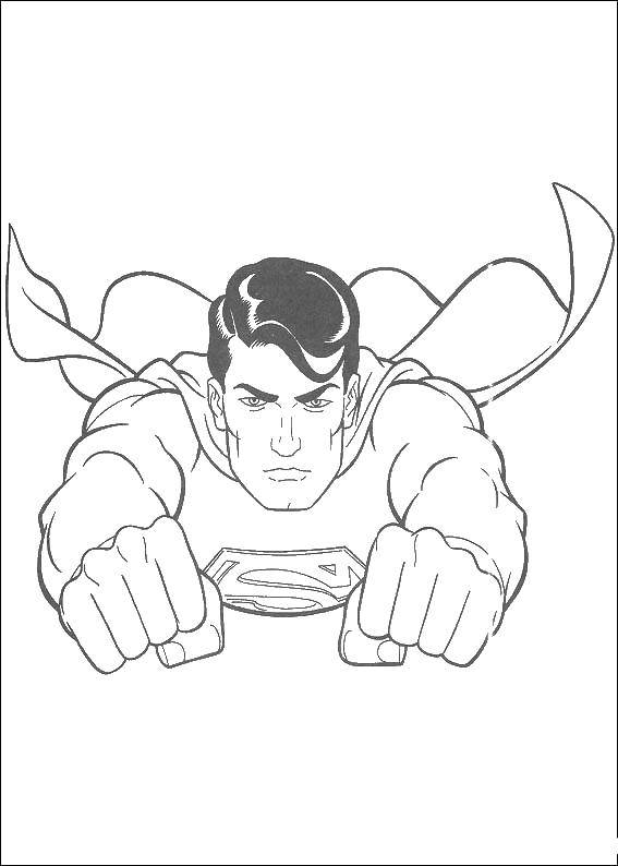Coloring Superman. Category superheroes. Tags:  superhero, superheroes, Superman.