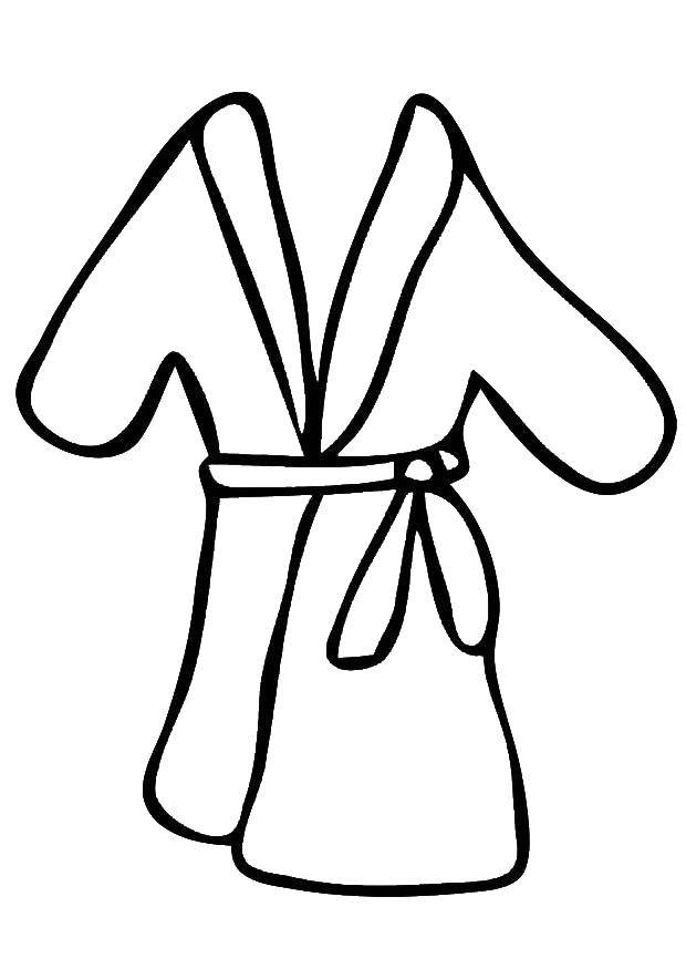 Coloring Bathrobe. Category Clothing. Tags:  clothing.