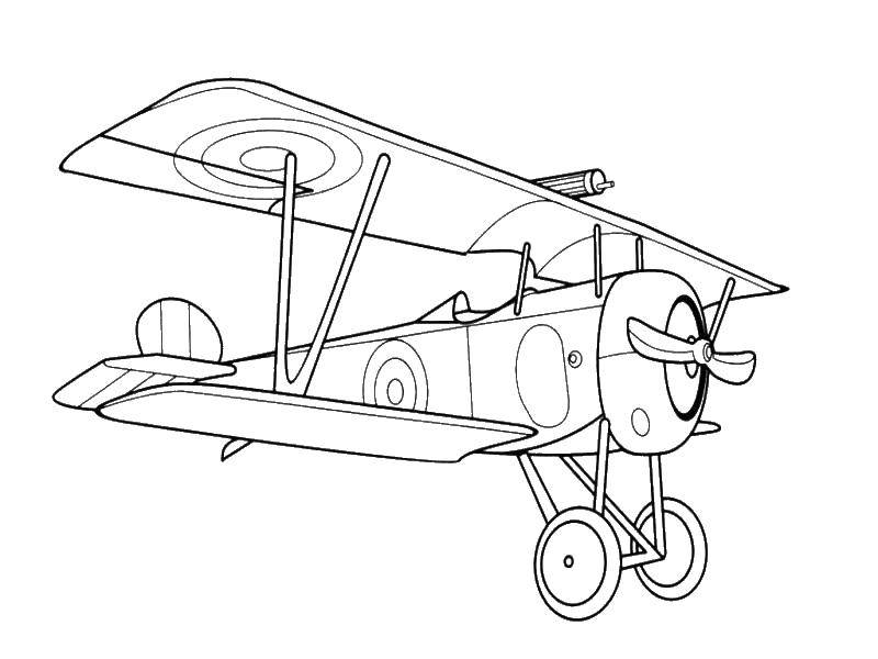 Coloring The plane. Category the planes. Tags:  transport, airplane.