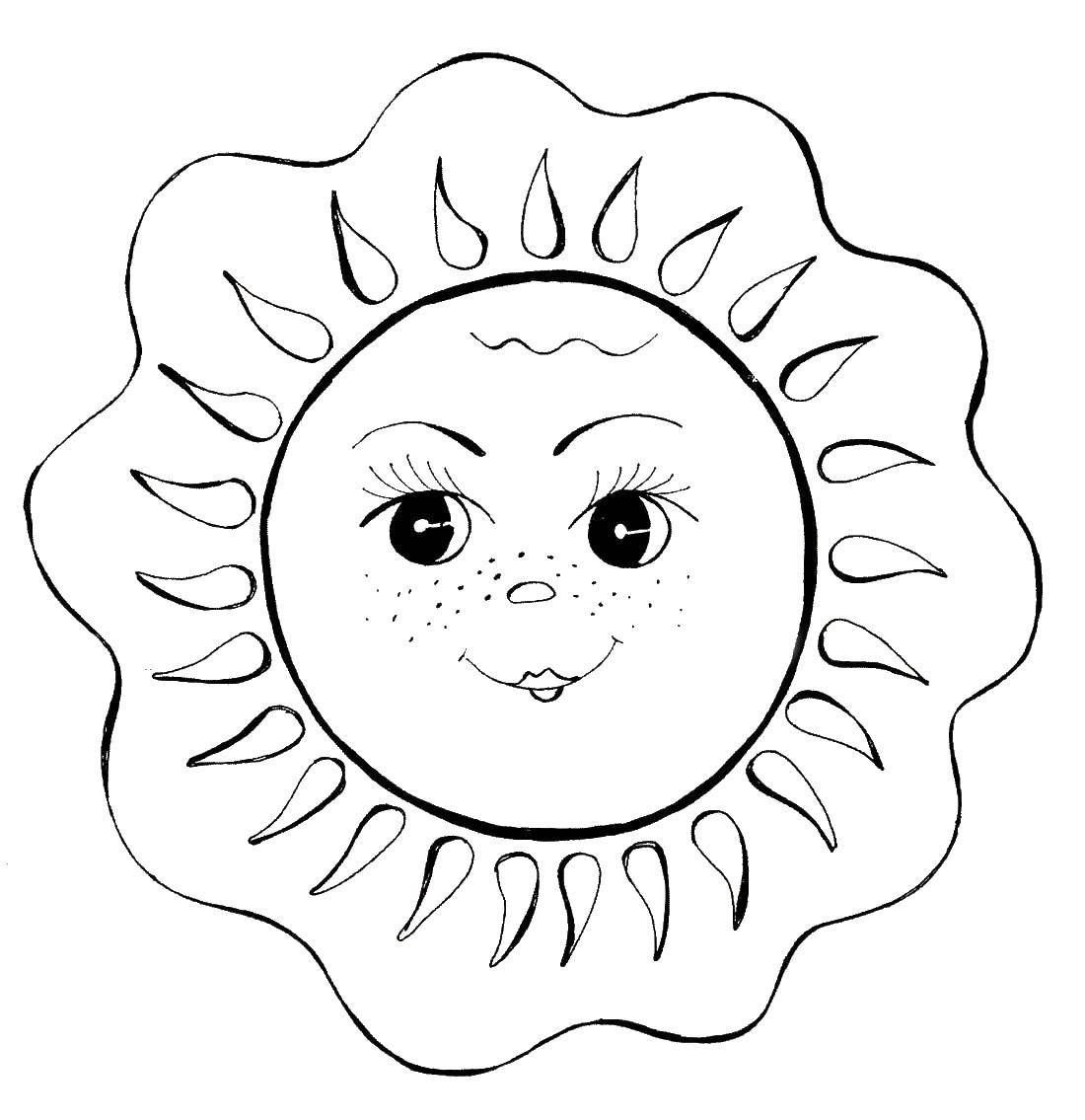 Coloring The sun. Category The sun. Tags:  dear sun, the sun.