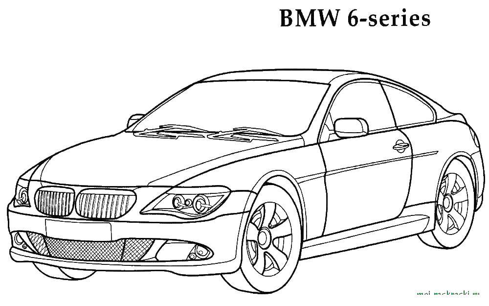 Coloring Bmw car. Category machine . Tags:  machine.