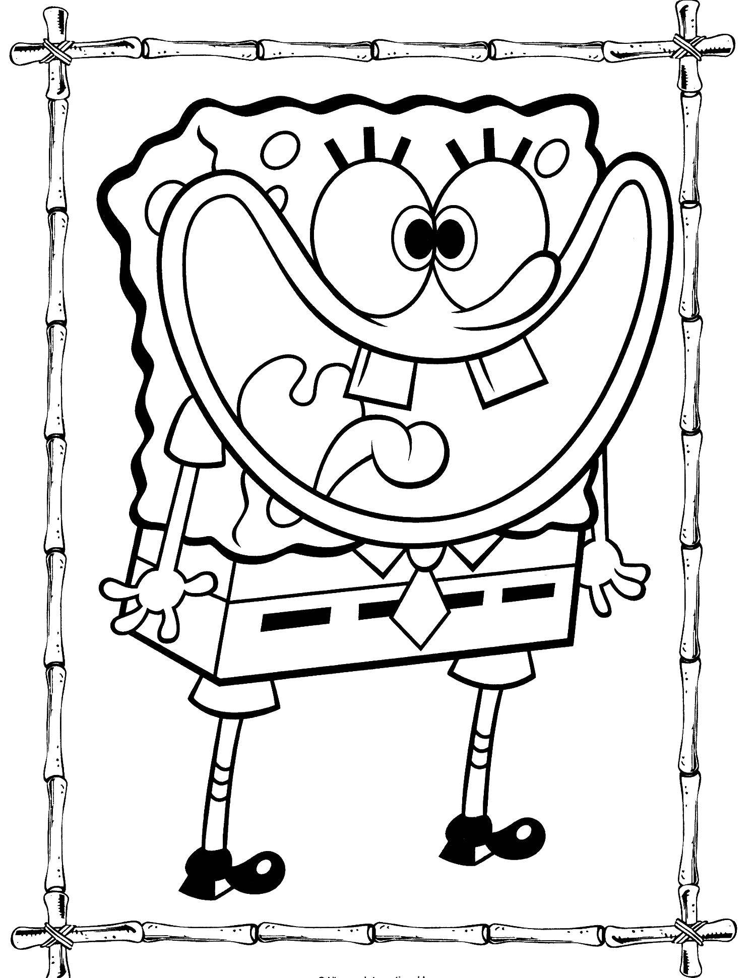 Coloring Spongebob boy. Category cartoons. Tags:  spongebob, Patrick.