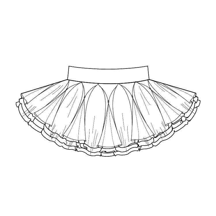Coloring Skirt .. Category skirt. Tags:  Clothing, skirt.