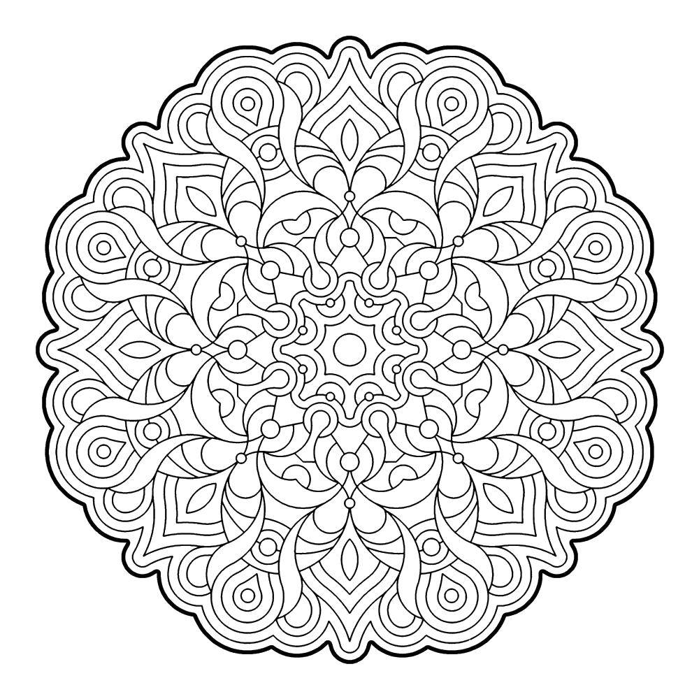 Coloring A simple pattern. Category patterns. Tags:  Patterns, flower.