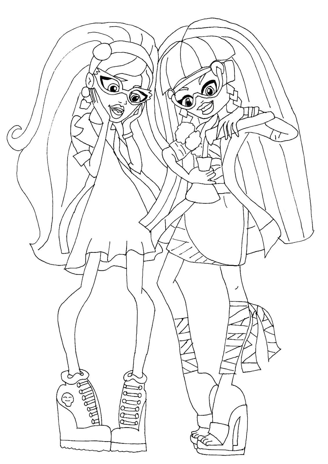 Coloring Student. Category school of monsters. Tags:  Monster High.