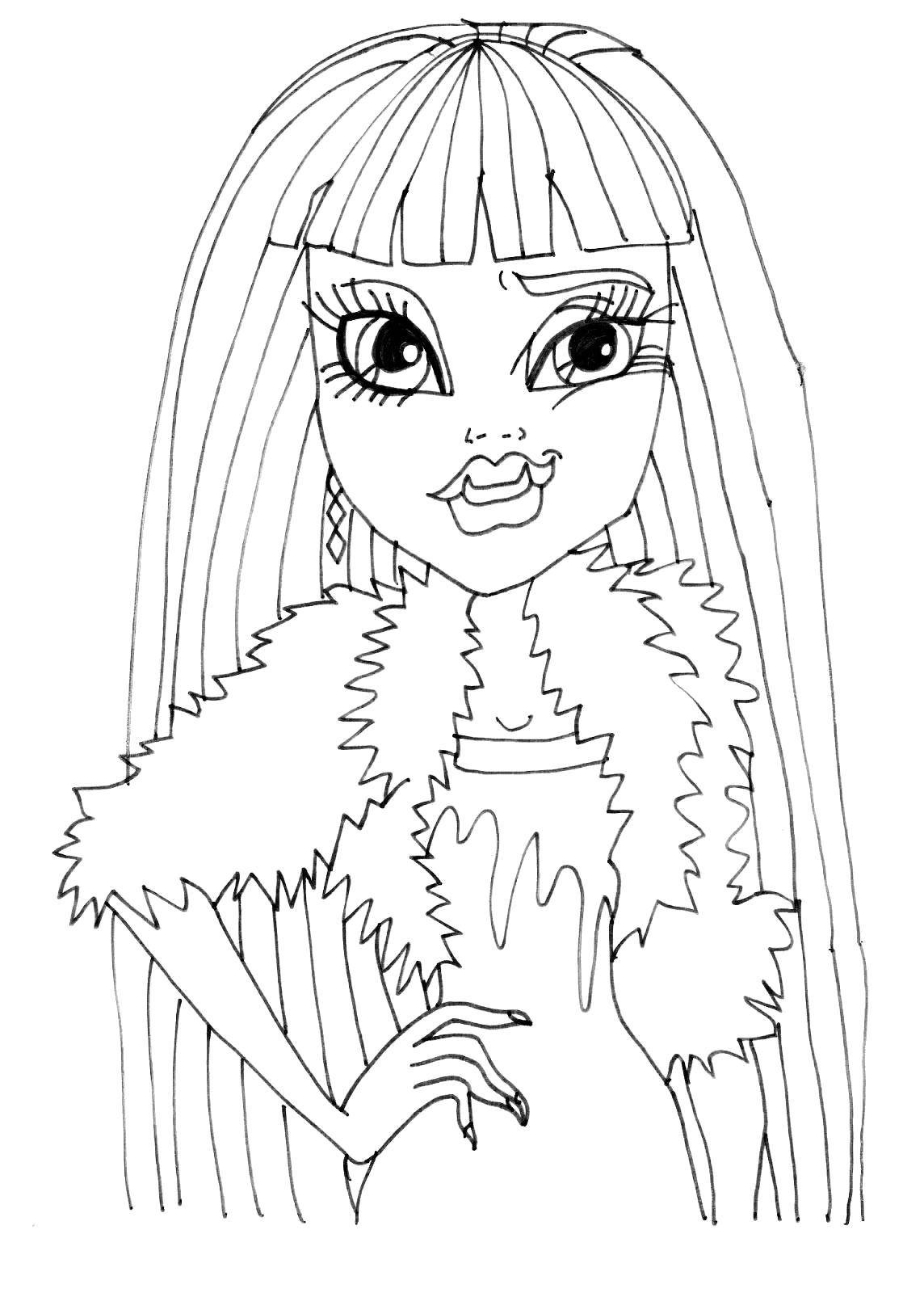 Coloring The cunning monsters. Category monster high. Tags:  Monster High.