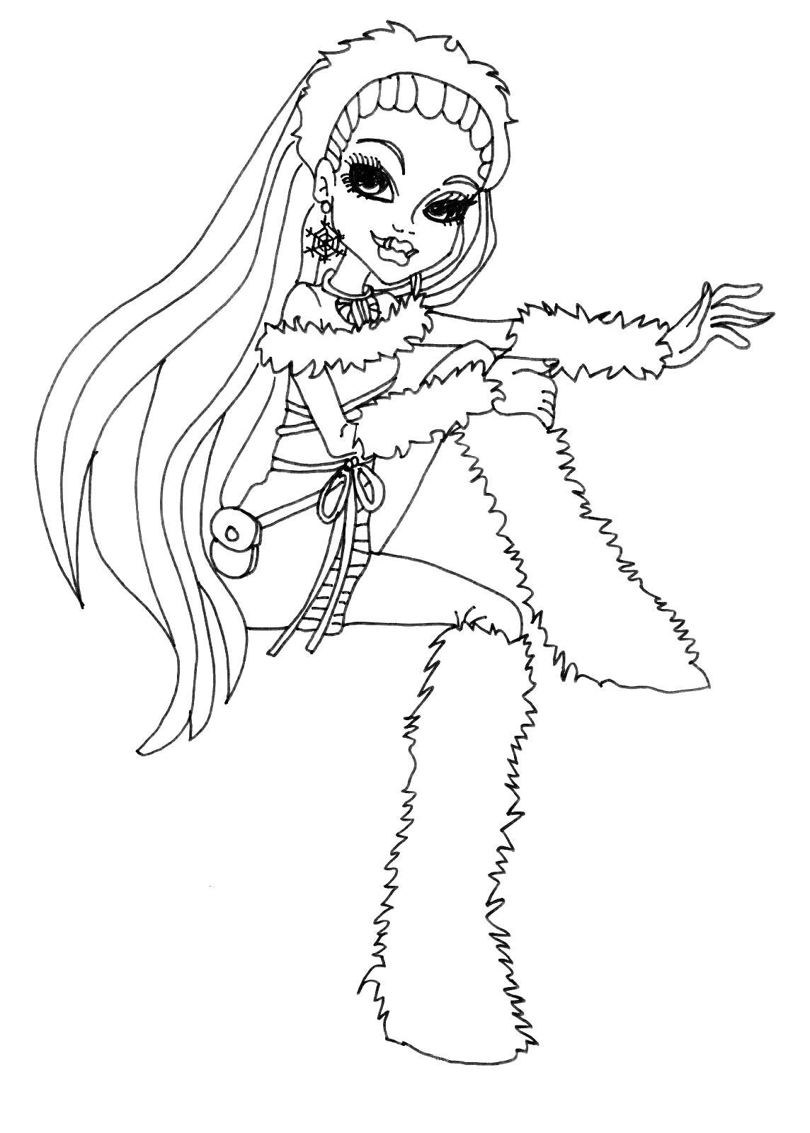 Coloring Character from the animated series. Category monster high. Tags:  Monster High.