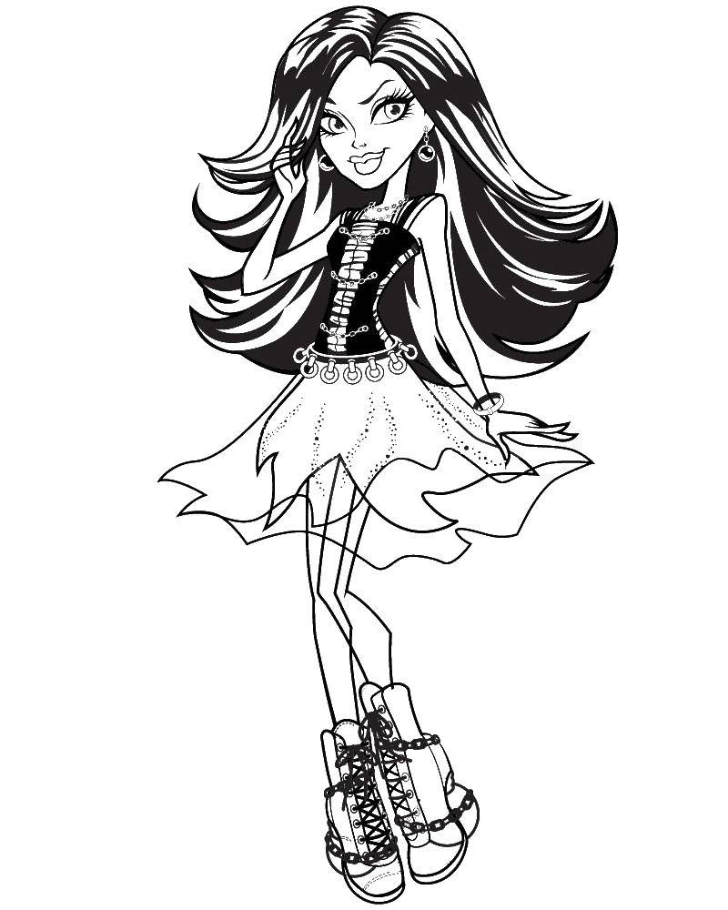 Coloring Operetta. Category monster high. Tags:  Monster High.