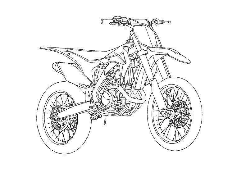 Coloring Motorcycle. Category for boys . Tags:  Motorcycle.