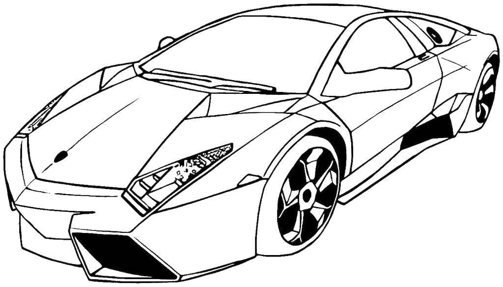 Coloring A modern machine.. Category transportation. Tags:  Transport, car.