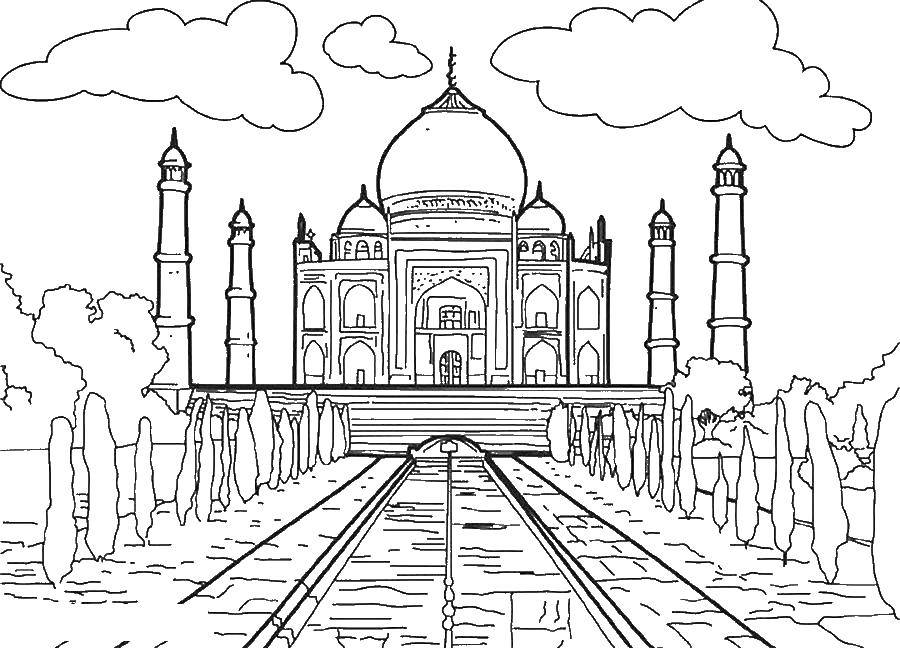 Coloring The Taj Mahal. Category The Wonders Of The World . Tags:  The miracle of light .