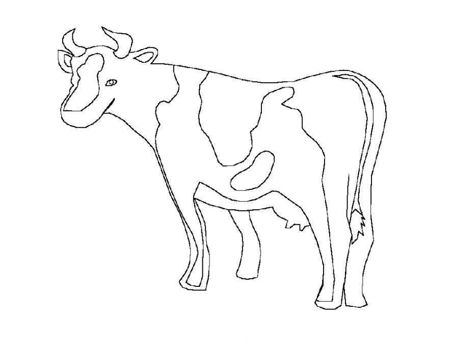 Coloring Figure cow. Category Pets allowed. Tags:  cow.