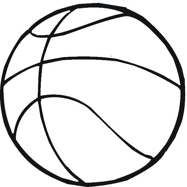 Coloring Ball for basketball. Category basketball. Tags:  Sports, basketball, ball, play.