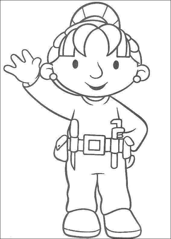 Coloring Assistant. Category Bob the Builder. Tags:  Builder, tools, building.