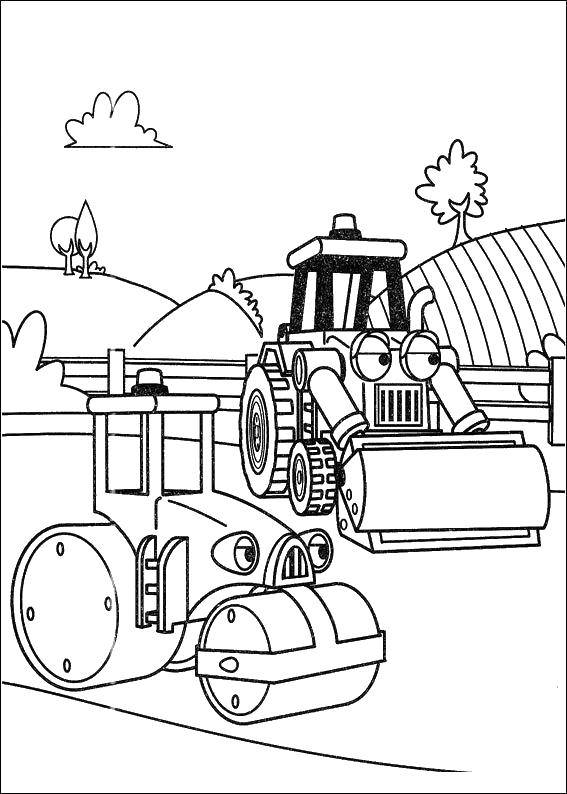 Coloring Indifferent cars. Category Bob the Builder. Tags:  Builder, tools, building.