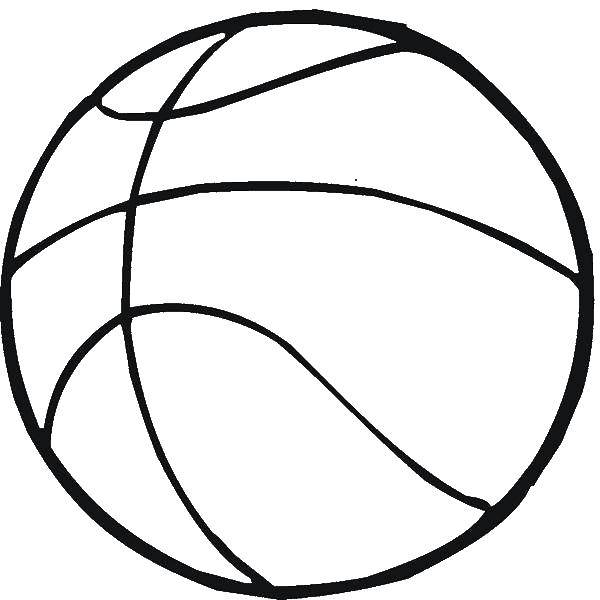 Название: Раскраска Баскетбол, мяч. Категория: баскетбол. Теги: Спорт, баскетбол, мяч, игра.
