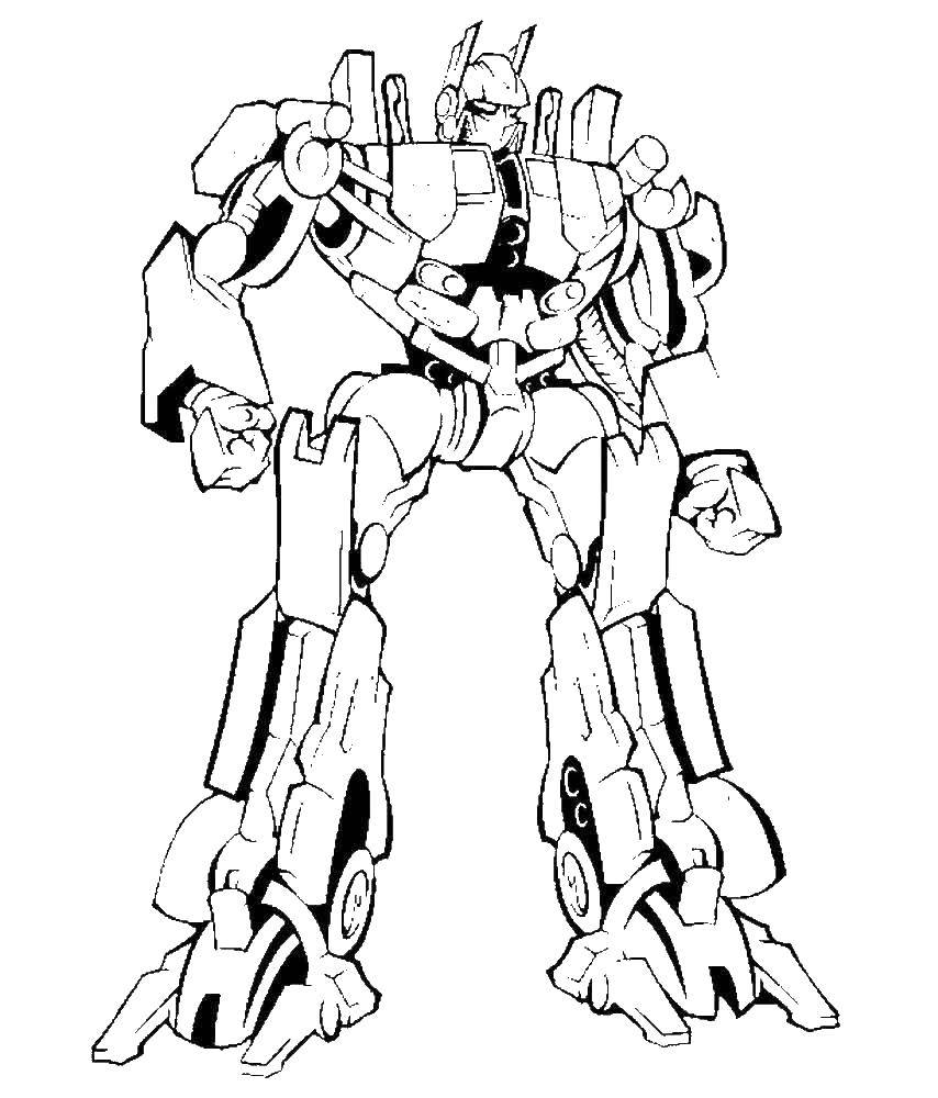 Coloring Transformer. Category for boys . Tags:  transformer.