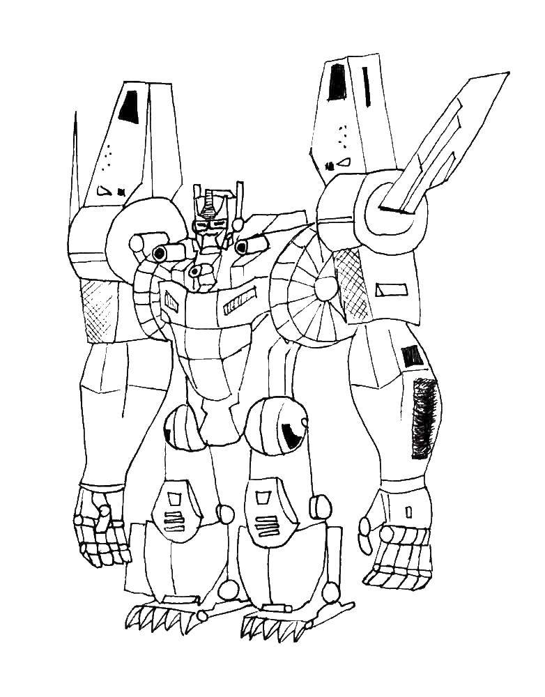 Coloring Transformer. Category transformers. Tags:  tranformer robot.