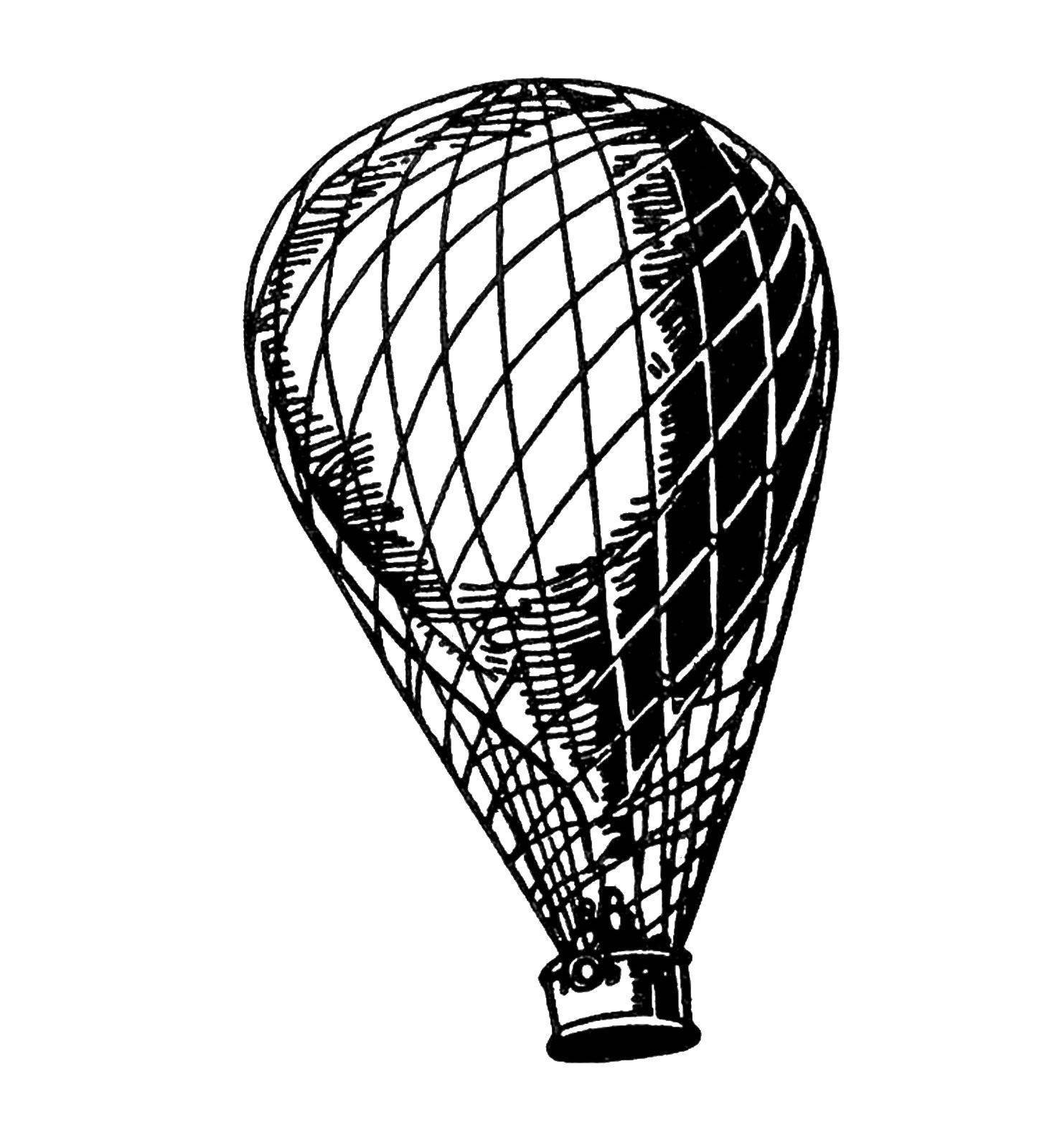 Название: Раскраска Воздушный шар. Категория: воздушный шар. Теги: Воздушные шарики.