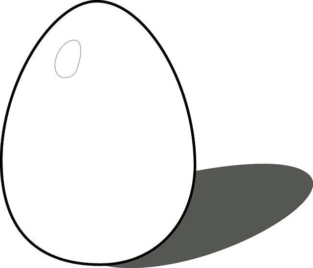 Раскраски Раскраска Куриное яйцо Яйца, скачать распечатать раскраски.