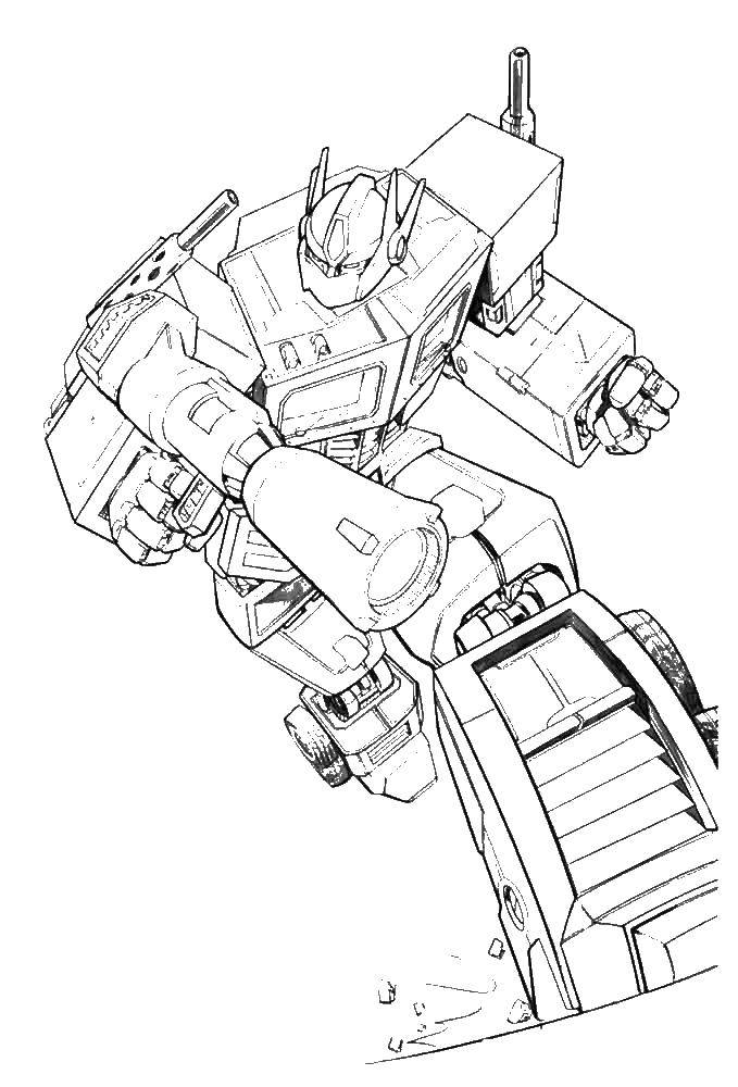 Coloring Transformers. Category transformers. Tags:  transformer, robot.