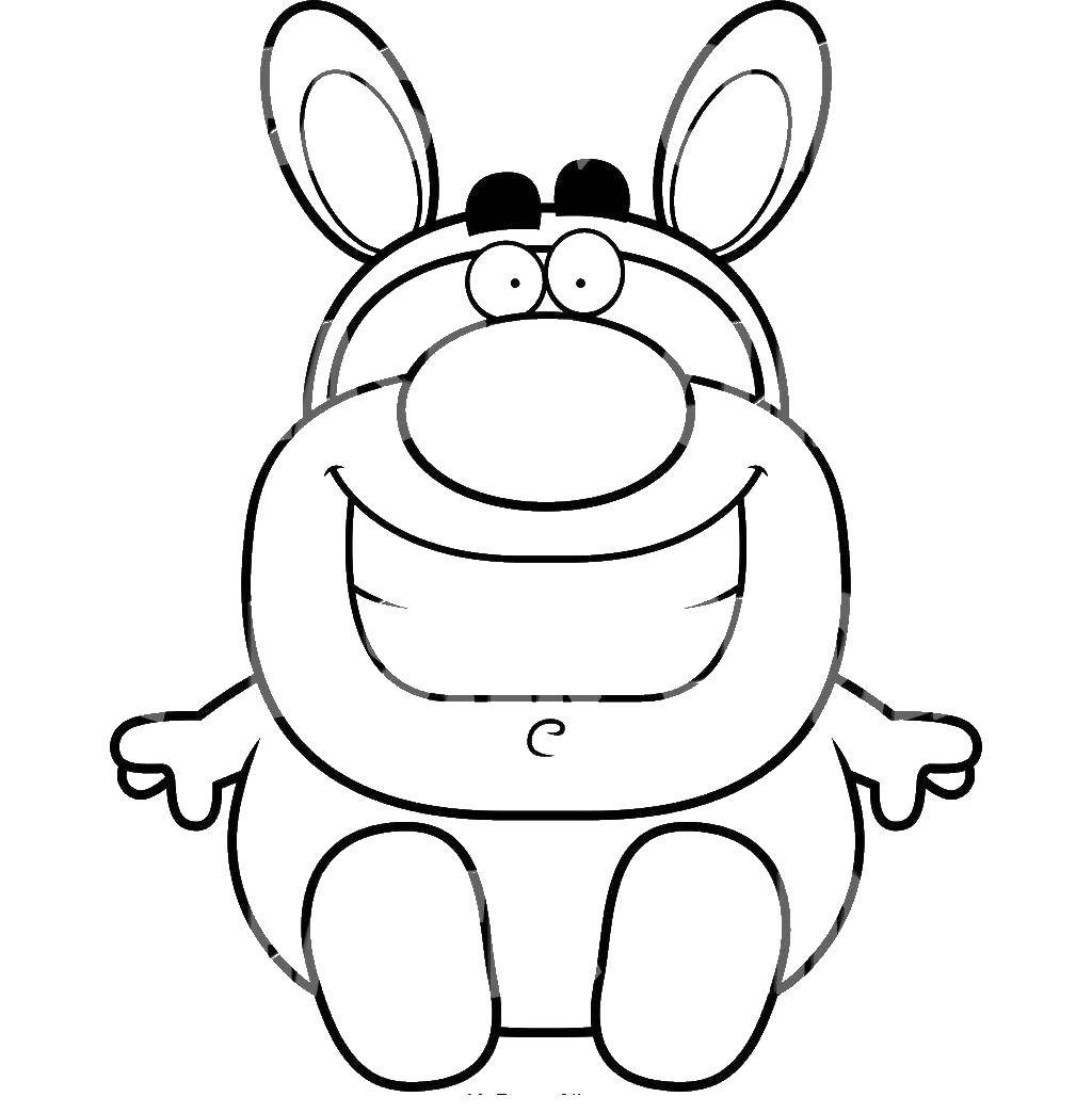 Coloring Rabbit costume. Category Animals. Tags:  costume, rabbit.