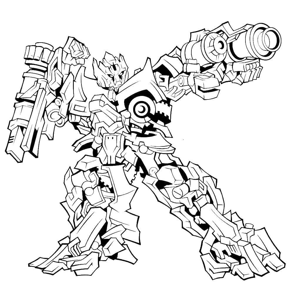 Coloring Transformer. Category for boys . Tags:  transformer.