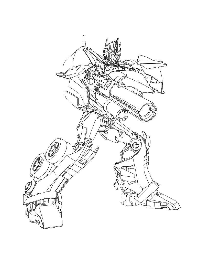 Coloring Transformer. Category for boys . Tags:  transformer.