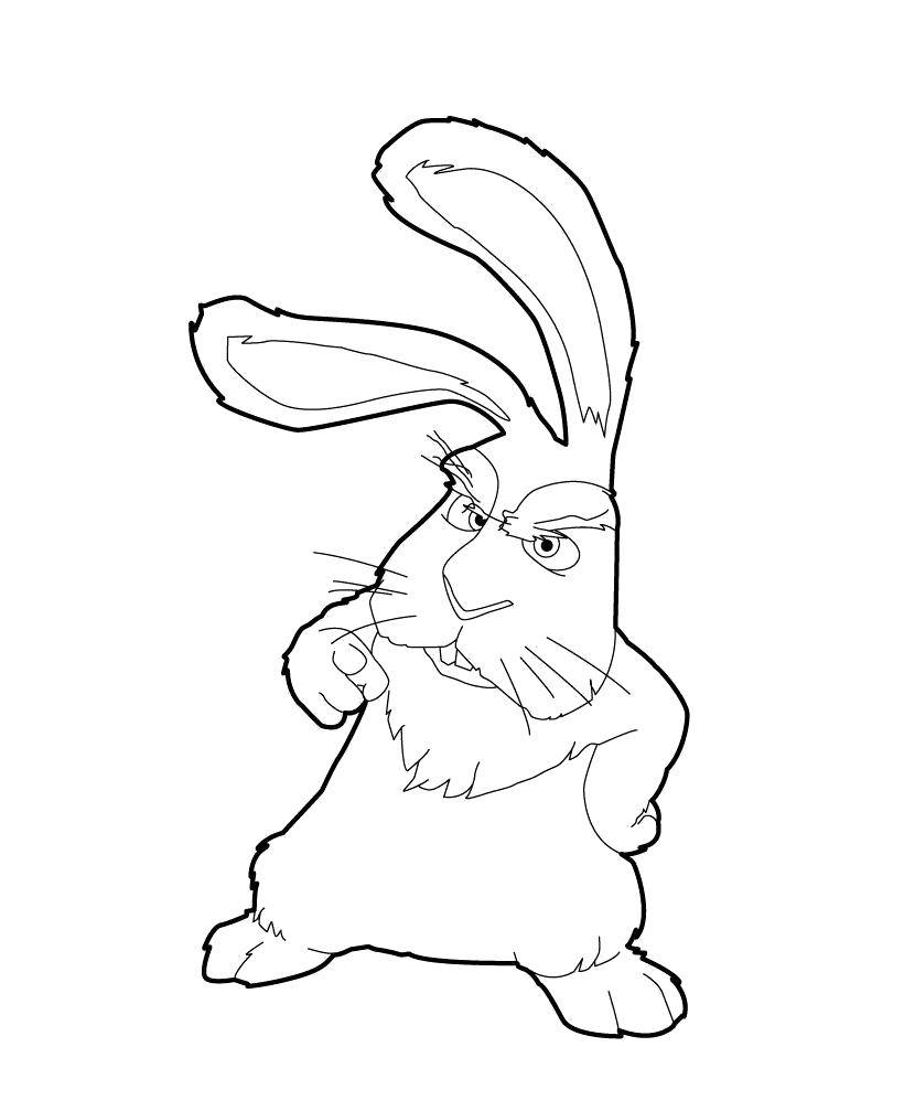 Coloring Ivan say. Category Pets allowed. Tags:  Animals, Bunny.