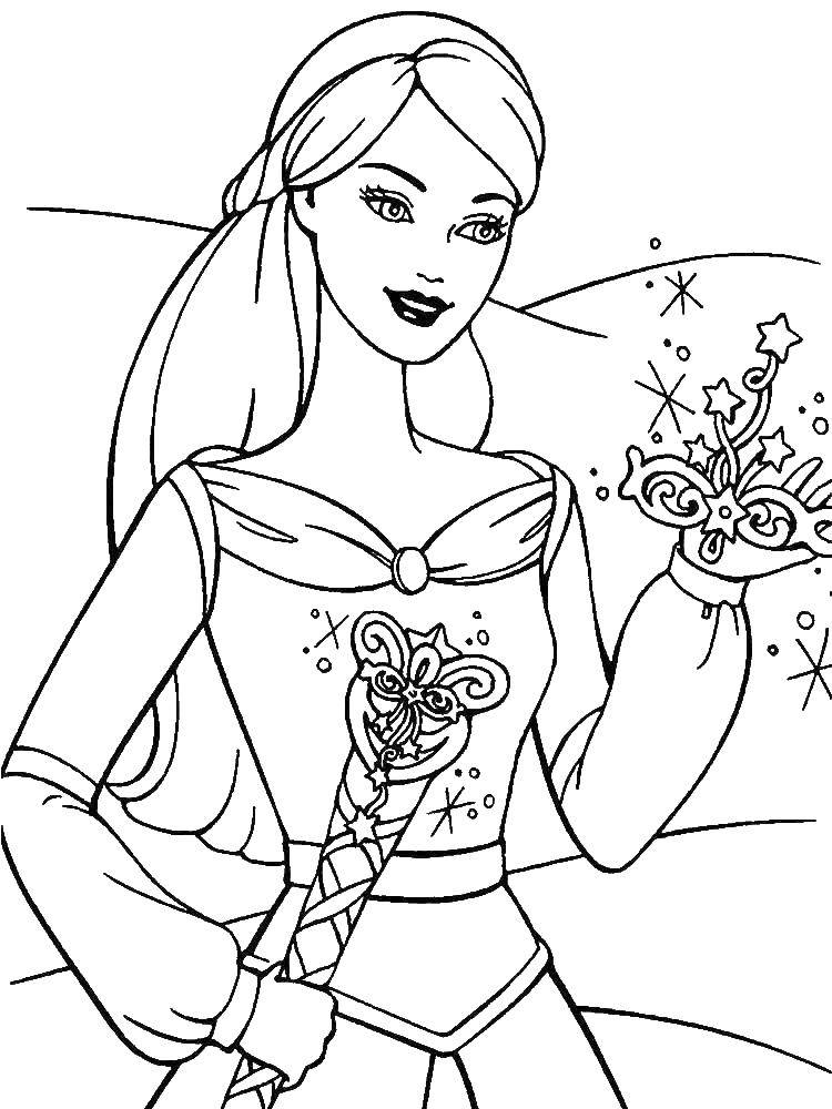 Coloring Magical Princess. Category Princess. Tags:  girl, doll, Princess, magic.