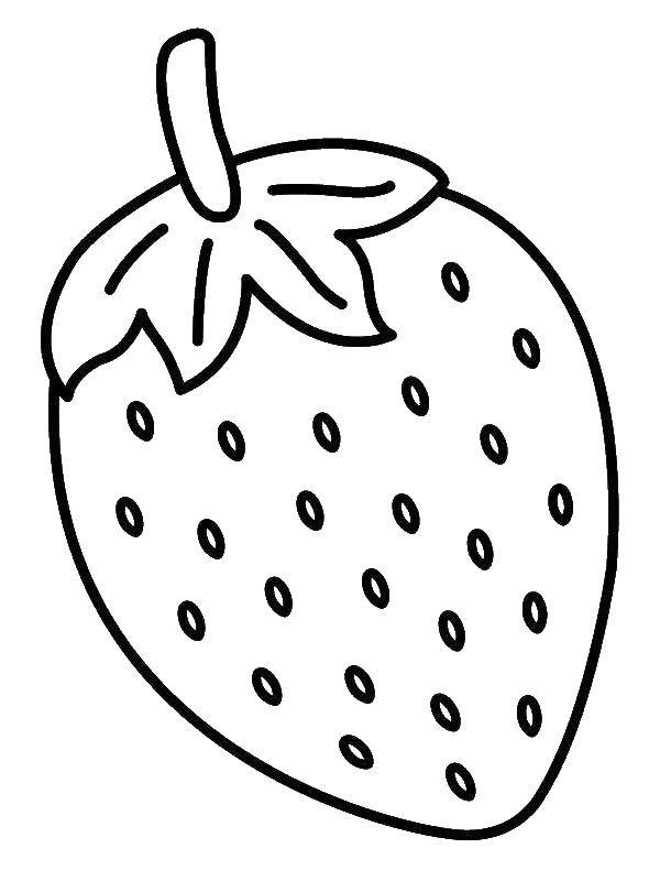 Coloring Berry strawberry. Category berries. Tags:  Berries, strawberries.