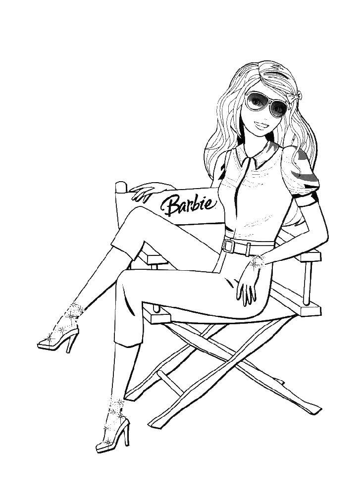 Coloring Barbie actress. Category Barbie . Tags:  Barbie , actress.