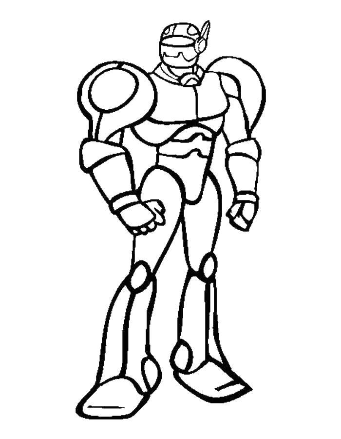 Coloring Galactic the robot.. Category robots. Tags:  Robot.