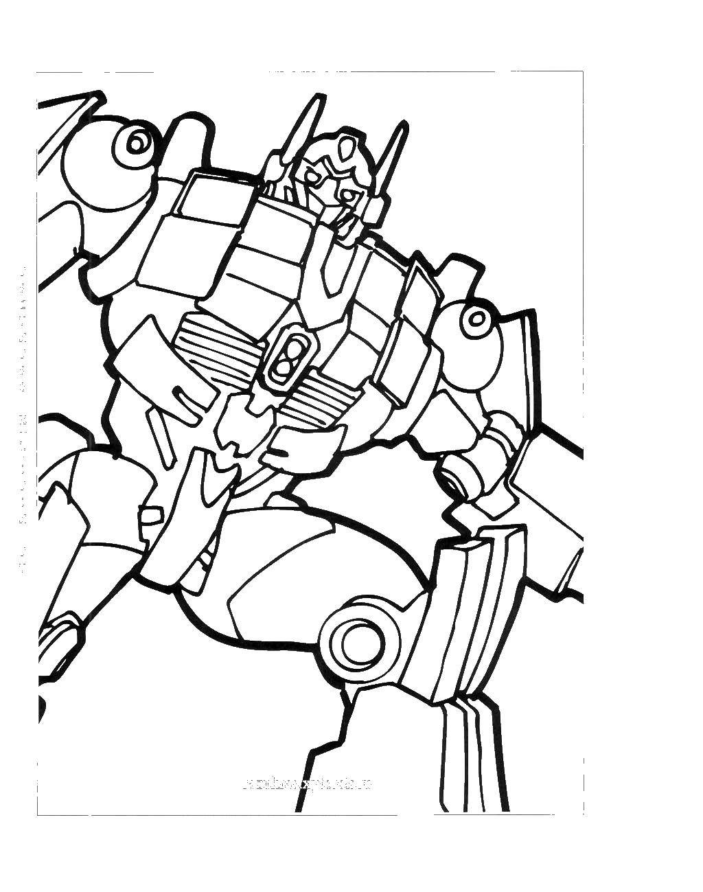 Coloring Transformer. Category robots. Tags:  the level, robots, robot.