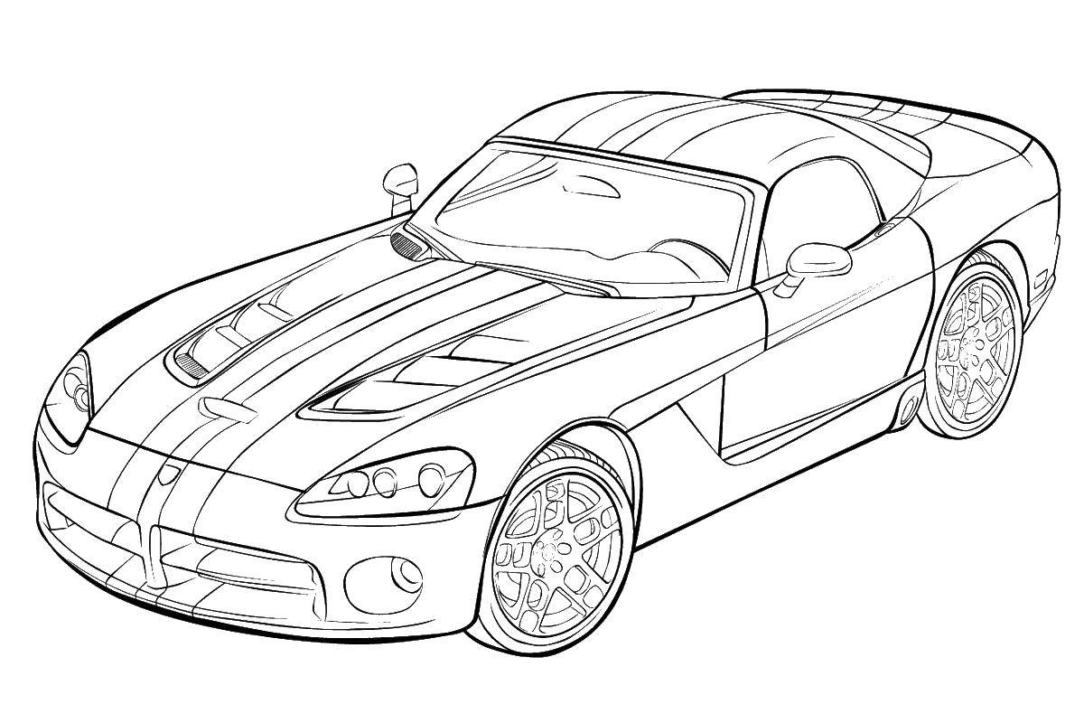 Coloring Racing car. Category transportation. Tags:  cars , automobiles, transport.
