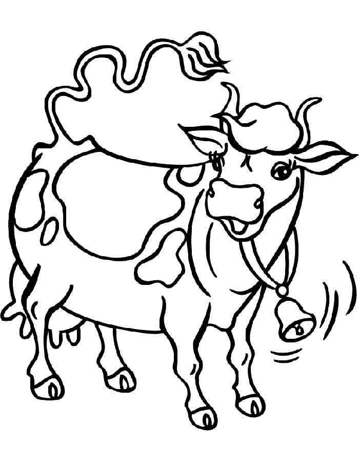 Coloring Figure cow. Category Pets allowed. Tags:  cow.