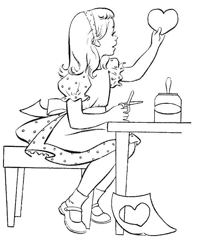 Coloring Prepare Valentines. Category Valentines day. Tags:  Valentines day, love, heart.