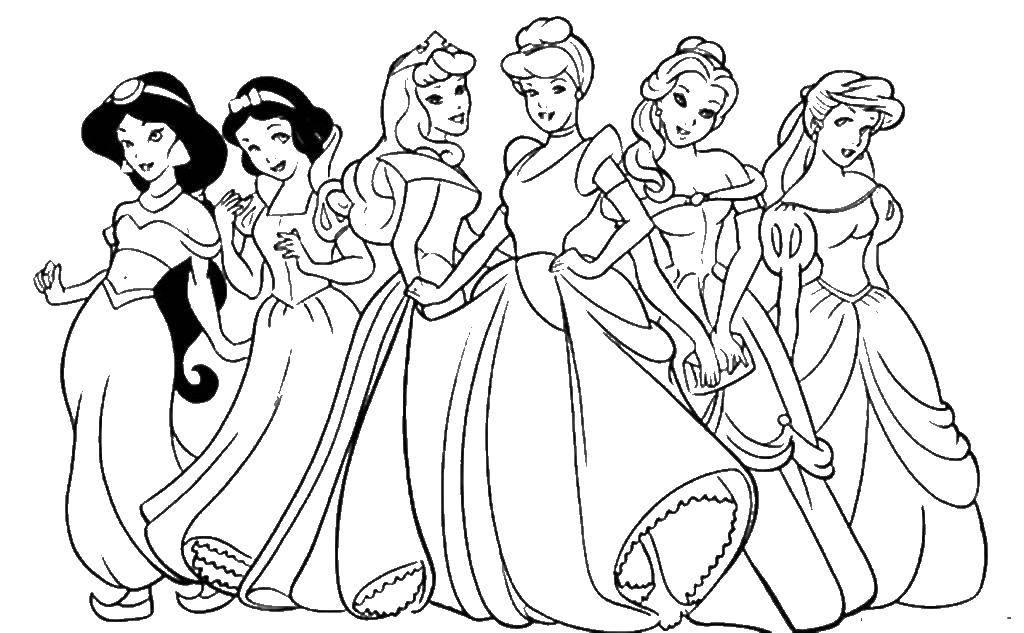 Coloring Princess. Category Princess. Tags:  Disney cartoons, Princesa, Princess.