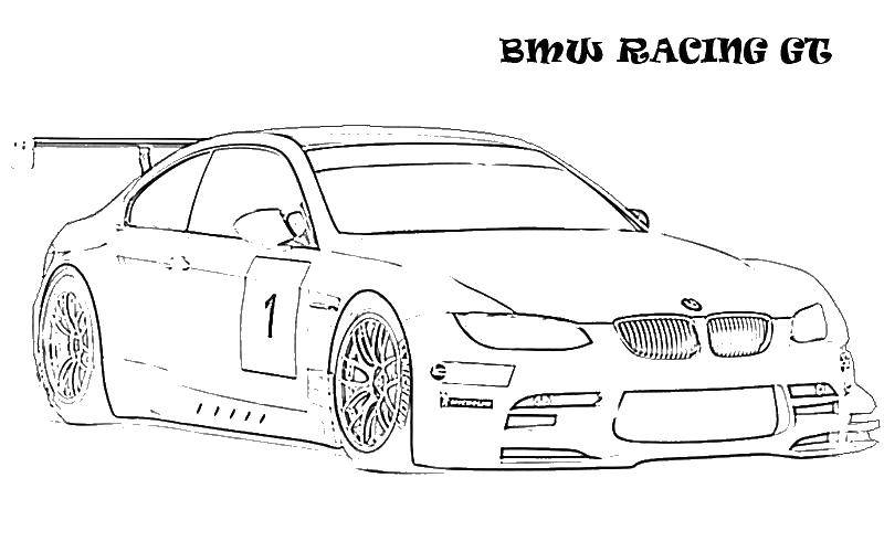 Coloring BMW. Category Machine . Tags:  transportation, cars, racing, BMW.