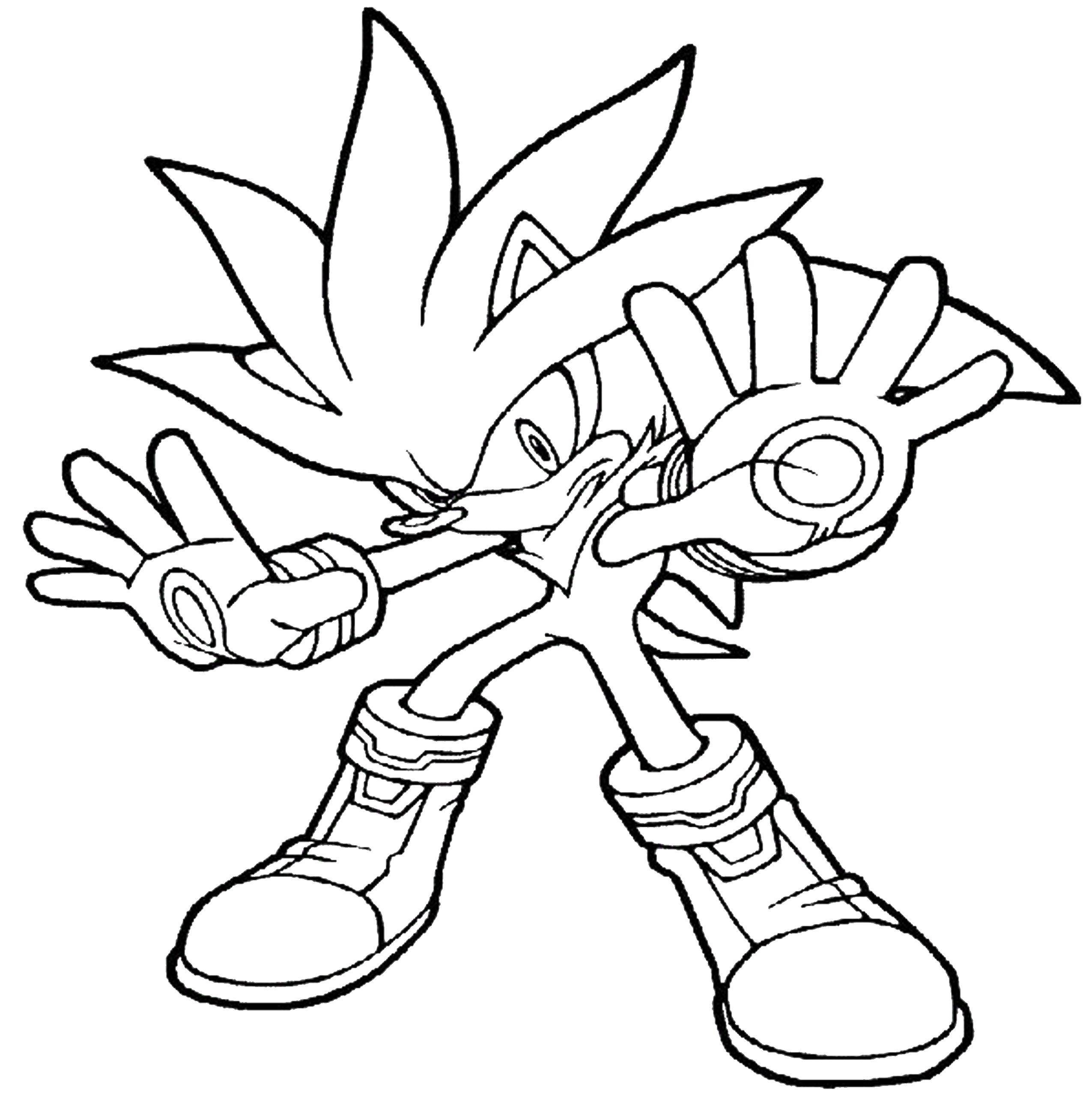 Coloring Sonic x. Category cartoons. Tags:  Sonic X cartoon, speed.