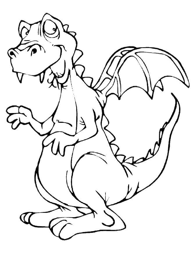 Coloring Clumsy dragon. Category Dragons. Tags:  Dragons.
