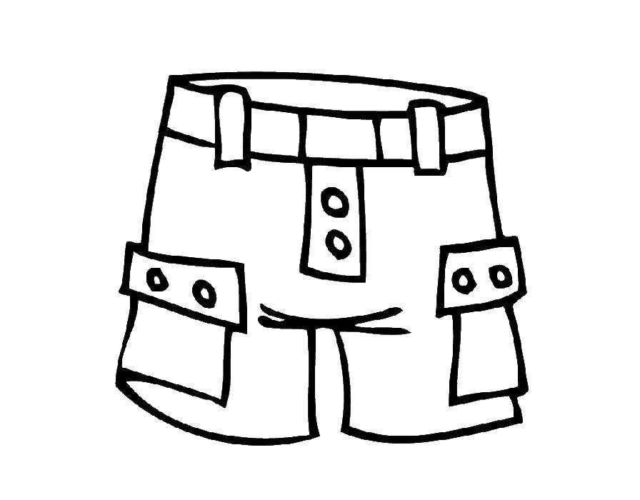 Coloring Shorts for boys. Category Clothing. Tags:  Clothing, shorts.
