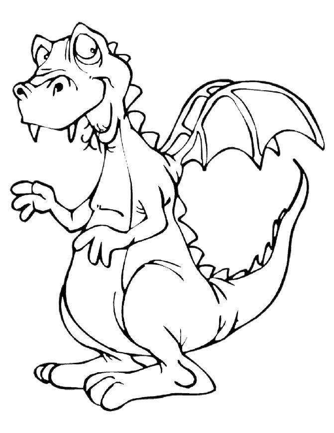 Coloring Fat dragon. Category Dragons. Tags:  Dragons.