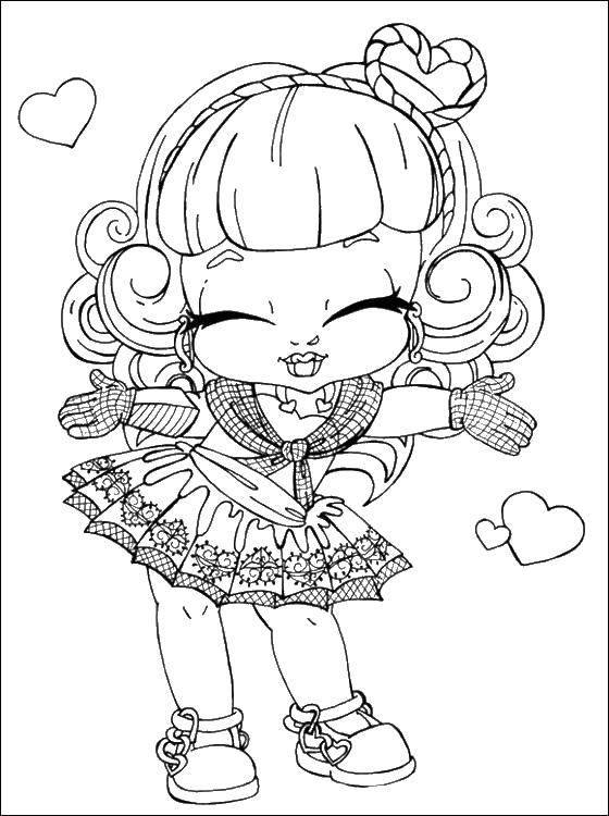 Coloring Monster high. Category Monster high. Tags:  doll, baby, monster high.