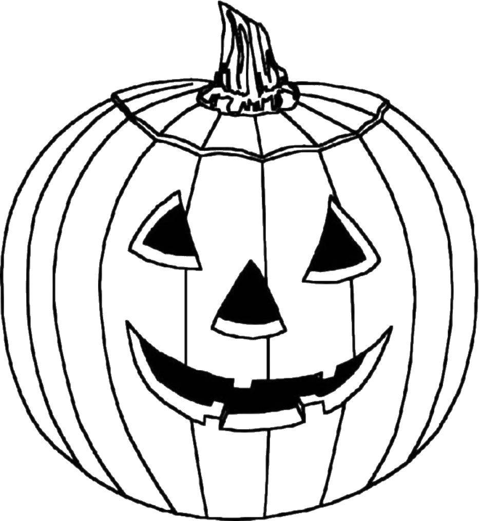 Coloring Pumpkin on Halloween. Category Halloween. Tags:  pumpkin, Halloween.